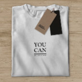 Stilvolles Grau, das Sie Slogan können T-Shirt