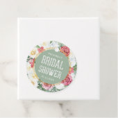 Stilvolles Green Floral Boho Brautparty Geschenkanhänger (Beispiel)