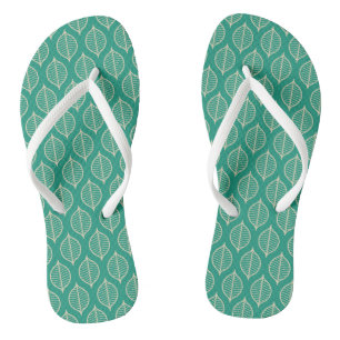 Stilvolles Green Leaf Muster Badesandalen