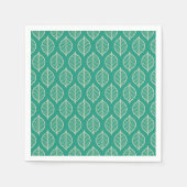 Stilvolles Green Leaf Muster Serviette (Vorderseite)