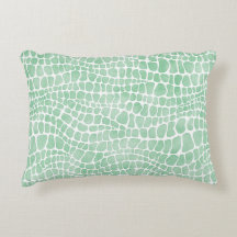 Stilvolles Green Watercolor Crocodile Skin Pattern