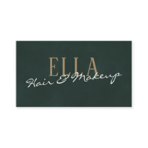 Stilvolles Green Watercolor Hair Makeup