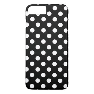 Stilvolles großes Tupfen-Schwarzweiss-Muster Case-Mate iPhone Hülle