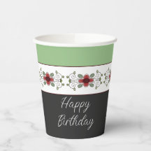 Stilvolles Grün Schwarz und Weiß