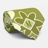 Stilvolles, grünes, einzigartiges Design Krawatte (Gerollt)