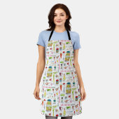 Stilvolles grünes Gemüse Nonya achar Rezept Schürze (Getragen)