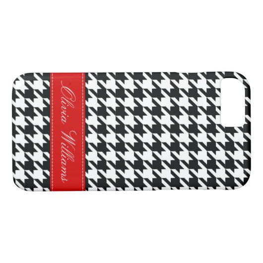 Stilvolles Hahnentrittmuster Case-Mate iPhone Hülle (Rückseite (Horizontal))