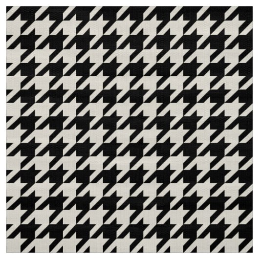 Stilvolles Hahnentrittmuster Schwarzweiß Geometris Stoff (Muster)