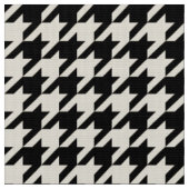 Stilvolles Hahnentrittmuster Schwarzweiß Geometris Stoff (Nahaufnahme)