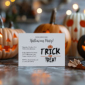 Stilvolles Halloween-Party "Trick or Treat" Einladung