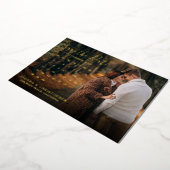  Stilvolles, handgeschriebenes Foto Save Folieneinladung (Gedreht)