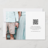 Stilvolles handgeschriebenes, horizontales Foto Save The Date (Rückseite)