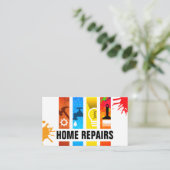 Stilvolles Handyman Tools Banner Visitenkarte (Stehend Vorderseite)