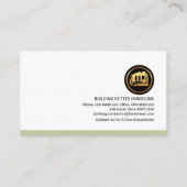 Stilvolles Handyman Tools Rooftop Gebäude Visitenkarte (Rückseite)