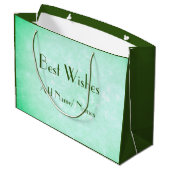 Stilvolles Happy 40. Geburtstag Design Große Geschenktüte (Rückseite Schrägansicht)