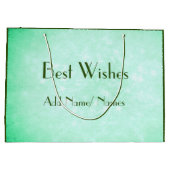 Stilvolles Happy 50. Geburtstag Design Große Geschenktüte (Rückseite)