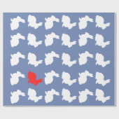 Stilvolles Häschen-Packpapier Geschenkpapier (Flach)