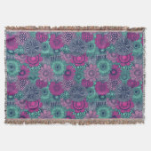 Stilvolles helles Muster der herrlichen Blumen Decke (Vorderseite)