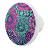 Stilvolles helles Muster der herrlichen Blumen Keramikknauf (Rechts)