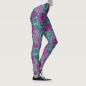 Stilvolles helles Muster der herrlichen Blumen Leggings (Rechts)