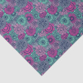 Stilvolles helles Muster der herrlichen Blumen Seidenpapier (Ausschnitt)