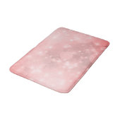 Stilvolles, hellrosa Blush Sparkle Badematte (Schrägansicht)