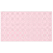 Stilvolles, hellrosa und weißes Quatrefolienmuster Tischdecke (Vorderseite (Horizontal))