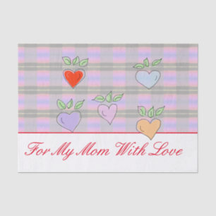 Stilvolles Herz Seidenpapier