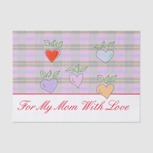 Stilvolles Herz Seidenpapier (Vorderseite)