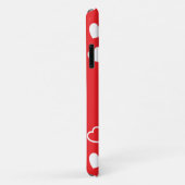 Stilvolles Herzmuster 4 Case-Mate iPhone Hülle (Hinten/Rechts)