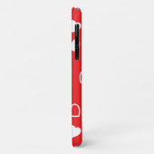 Stilvolles Herzmuster 4 Case-Mate iPhone Hülle (Hinten/Links)