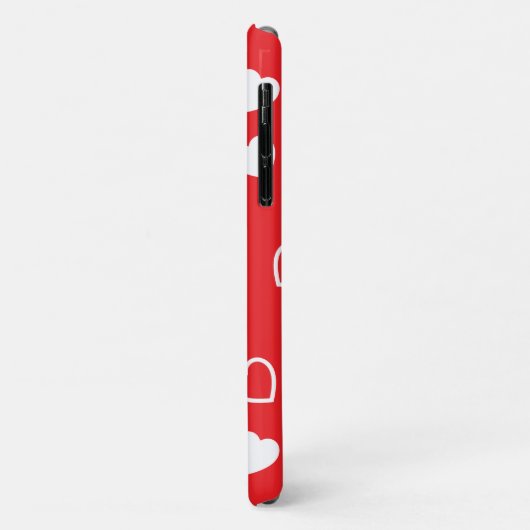 Stilvolles Herzmuster 4 Case-Mate iPhone Hülle (Hinten/Links)