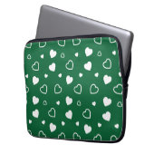 Stilvolles Herzmuster 6 Laptopschutzhülle (Vorderseite Links)