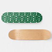 Stilvolles Herzmuster 6 Skateboard (Horizontal)