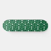 Stilvolles Herzmuster 6 Skateboard (Horizontal)