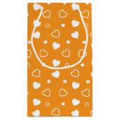 Stilvolles Herzmuster 8 Kleine Geschenktüte (Rückseite)