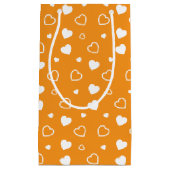 Stilvolles Herzmuster 8 Kleine Geschenktüte (Vorderseite)