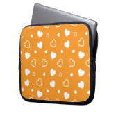 Stilvolles Herzmuster 8 Laptopschutzhülle (Vorderseite Links)