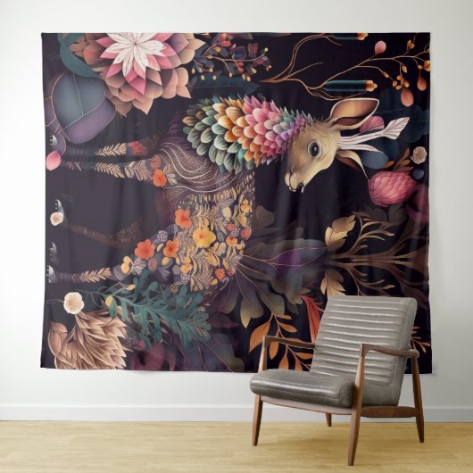 Stilvolles Hirschband: Naturlich Inspiriert Harm h Wandteppich (Beispiel (Horizontal))