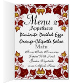 Stilvolles Hochzeits-Menü (Innen (Rechts))