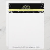 Stilvolles Hochzeitsplaner Letterhead Briefbogen (Vorne/Hinten)