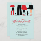Stilvolles Holiday Cocktail Party Einladung (Vorne/Hinten)