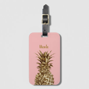 Stilvolles hübsches girly Gold u. Gepäckanhänger