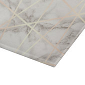 Stilvolles hübsches Küken-Rosengold u. weißer Schneidebrett (Ecke)