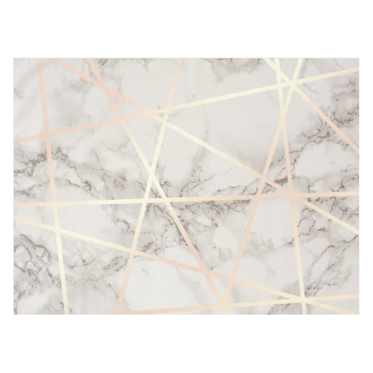 Stilvolles hübsches Küken-Rosengold u. weißer Tischdecke (Vorderseite (Horizontal))