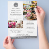 Stilvolles individuelles Foto-Logo für Geschäftsma Flyer (Hand)