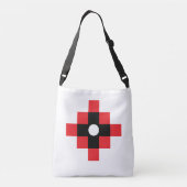 Stilvolles Inka Cross Geometric Design Tragetaschen Mit Langen Trägern (Rückseite)