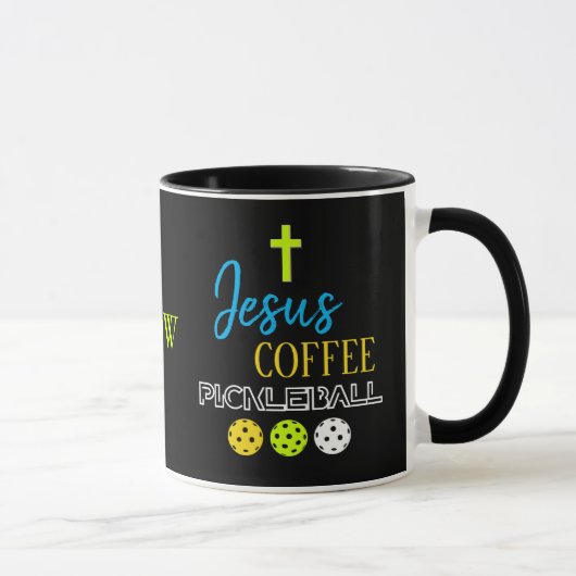 Stilvolles JESUS Coffee Pickleball Tasse (Rechts)