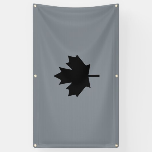 Stilvolles kanadisches schwarzes Ahornblatt Banner (Vertikal)