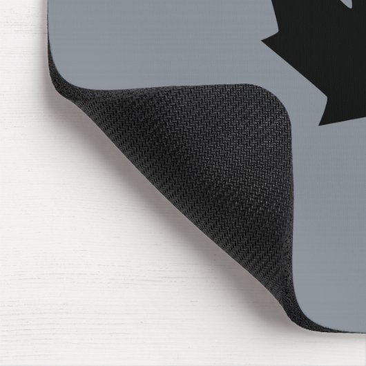 Stilvolles kanadisches schwarzes Ahornblatt Mousepad (Ecke)